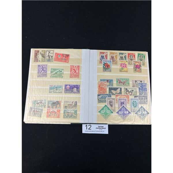 Vintage Stamp Book Filled w/ Lots of Early Canadian Stamps