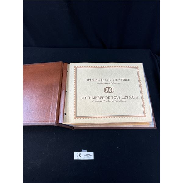 Very Large Binder, Stamps of All Countries, First Day Covers