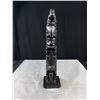 Image 1 : Very Heavy  Carved Totum Pole, Nicely Done, 19" Tall, Is Heavy