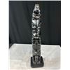 Image 4 : Very Heavy  Carved Totum Pole, Nicely Done, 19" Tall, Is Heavy