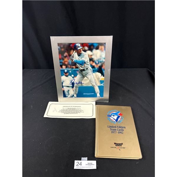 Signed Bluejays Photo + Limited Edition 1992 Trading Cards