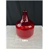 Image 1 : Vintage Mid Century 14" Tall Red Vase