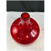 Image 3 : Vintage Mid Century 14" Tall Red Vase