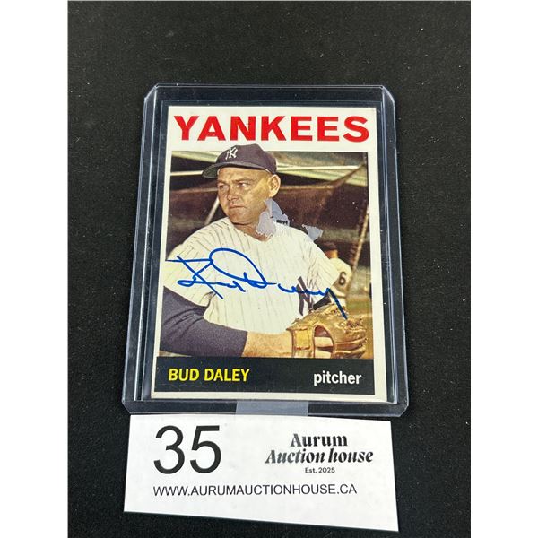 New York Yankees Bud Daley Autographed 1963 Trading Card