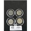 Image 1 : 4 1968/69 Canadian 1 Dollar Coins in Case