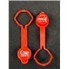 Image 4 : 4 1950s Plastic "Drink Coca-Cola" Plastic Bottle Caps