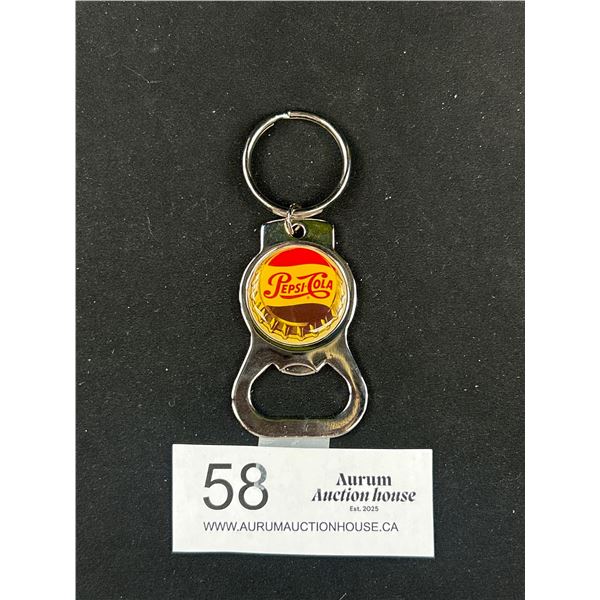 NOS Pepsi-Cola "Double Dot" Keychain