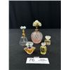 Image 1 : 5 Vintage Perfume Bottles (2 Floral Pump Atomizer)