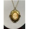 Image 3 : Lot of Vintage Ladies Jewelry, Stick Pin, Crucifix and Cameo on Chain