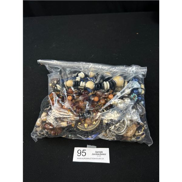 Bag Full of Good Quality Useable Vintage Jewelry