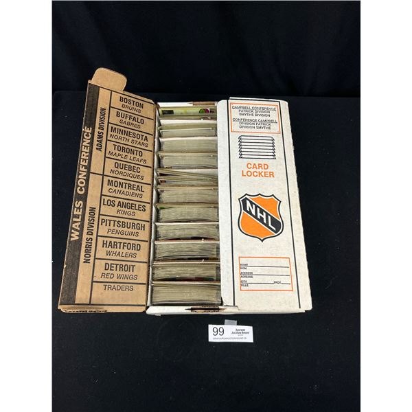 Large Lot of 1980 O-Pee-Chee Trading Cards, in Card Locker, Not Complete