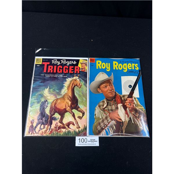 2 10 Cent Roy Rogers Comics On Board In Bags