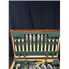 Image 4 : Vintage Wooden Cutlery Box Full of Cutlery, Very Nice Set