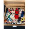 Image 2 : Vintage Wooden Box Filled w/ Diecast Cars, Hotwheels,Etc