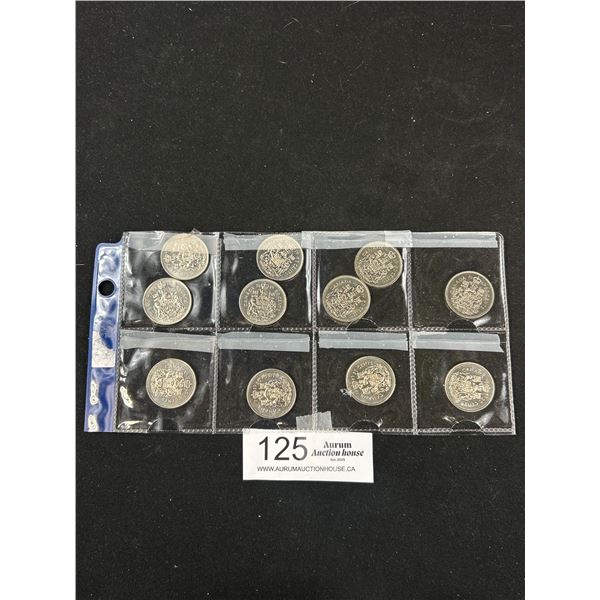 11 CDN 50 Cent Coins