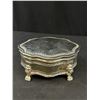 Image 5 : Vintage Footed Silver Jewelry Box Quality!