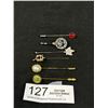 Image 1 : Vintage Stick Pin Collection Jade, Sterling Etc
