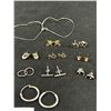 Image 4 : Large Lot of Vintage Sterling Silver Earrings, Quality! Bees, Whale, etc