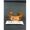 Image 1 : Vintage Copper Native Motif Cuff C.1970