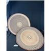 Image 1 : 23" Diameter Hand Woven Trays