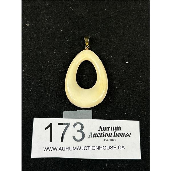 Genuine Ivory Bone Pendant