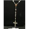 Image 2 : Solid and Heavy Silver Beads w/ Crucifix and Cross Rosary N.S etc