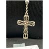 Image 3 : Solid and Heavy Silver Beads w/ Crucifix and Cross Rosary N.S etc