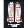 Image 1 : 2 Vintage Metal Thermometers, Vancouver + Firestone Tire Gauge