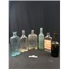Image 1 : Lot of 6 Vintage Bottles, w/ Embosed Advertising and BC Liquor Bottles