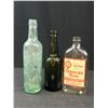 Image 4 : Lot of 6 Vintage Bottles, w/ Embosed Advertising and BC Liquor Bottles