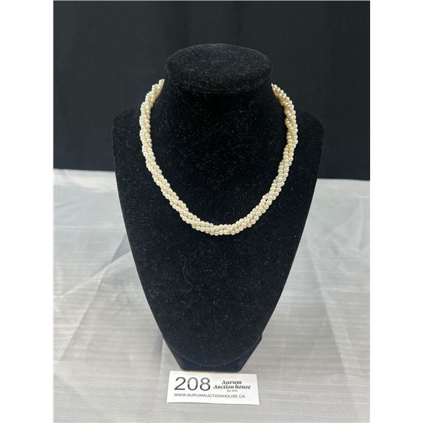 Vintage Twisted Pearls Necklace