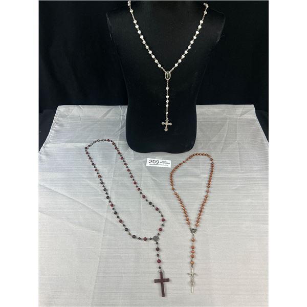 3 Antique or Vintage Rosaries