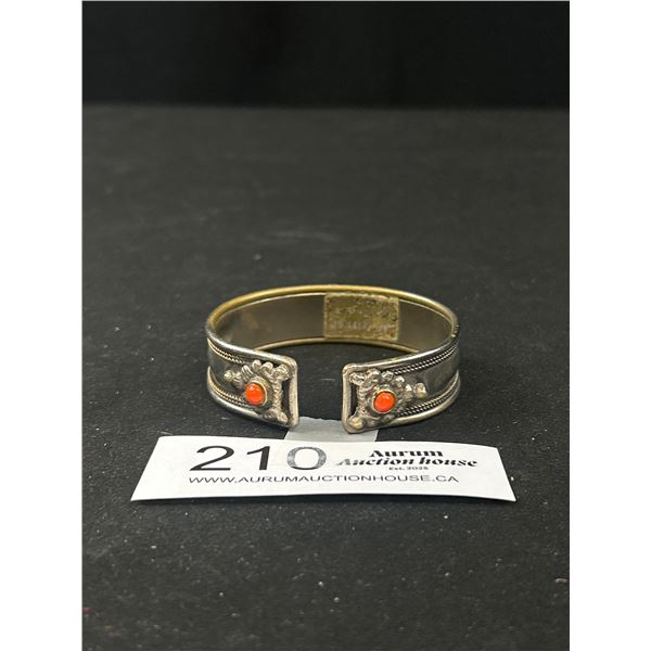 Vintage Silver Open Cuff Bangle