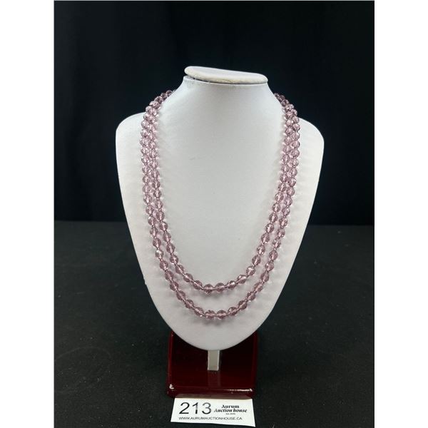 Extra Length of Crystal Beads Necklace