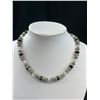 Image 2 : Vintage Silver w/ Crystal Beads Necklace