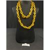 Image 1 : Extra Length High Carat Gold Plated Links Necklace, 45" Length