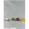 Image 2 : 8 Vintage Murano Venetian Glass Beads, One Millefiori