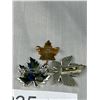 Image 3 : 5 Vintage Maple Leaf Brooches