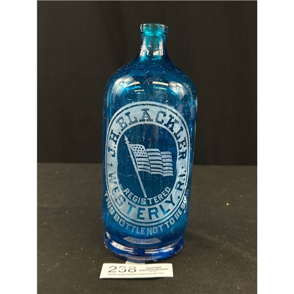 Vintage Queen - 0 Sparkling Water Buffalo NY Seltzer Bottle Missing Top Nice Display