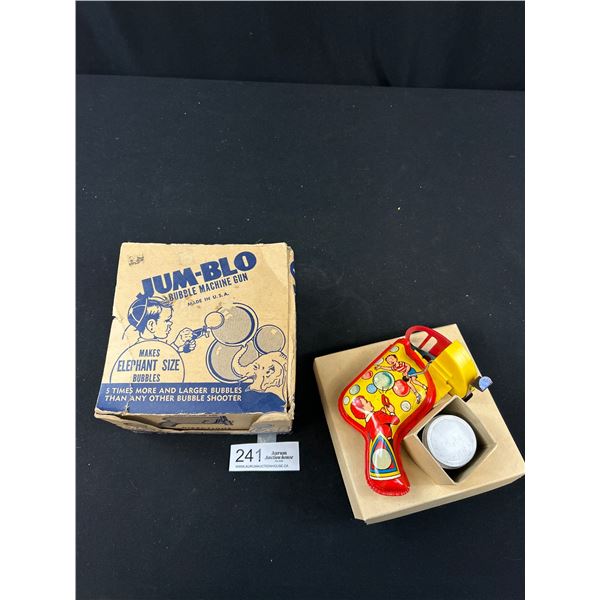 Vintage in Original Box Jum - Blo Buggle Gum Machine, Great Graphics