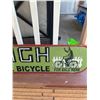 Image 2 : Custom Painted Wooden Rally Bicycle Sign, 48" Wide 10" Tall NO SHIPPING