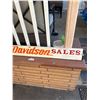Image 3 : Custom Made Wooden Harley Davidson Sales Sign 58" Wide 6" Tall NO SHIPPING