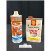 Image 1 : 2 Vintage Automotive Tins, Shell, Speedy Flush, Amway Silicone Glaze
