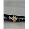 Image 4 : New Gold w/ CZ Stones or Crystal Stones Ring, Size 8, Black Ring Case