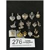 Image 1 : 20 Vintage + Modern Gold + Silver Pendants, Some w/ Stones
