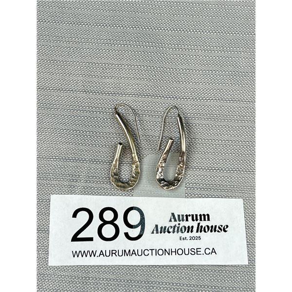 1970s Modernist Heavy Quality Sterling Earrings