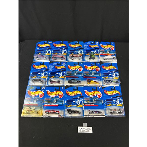 Lot of 15 Diecast Hotwheels in Original Packages