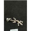 Image 2 : 2" Long Sterling Lizard Pendant
