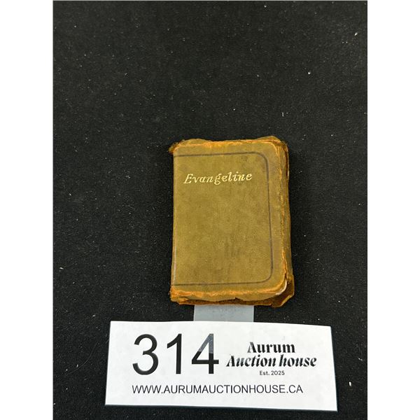 2" x 1.5" Miniature Book Evangeline By Long Fellow