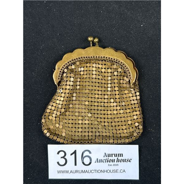 Small 1920s Gold Plated Coin Purse